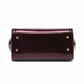 Patent Leather Double Handle Frame Satchel