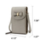 Triple Compartment Wos With Bow Detail