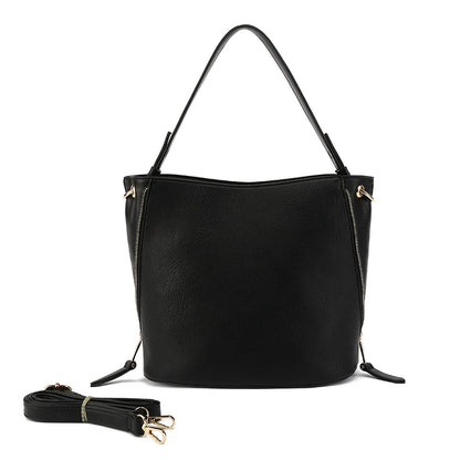 Extendable Satchel With Detachable Crossbody Strap