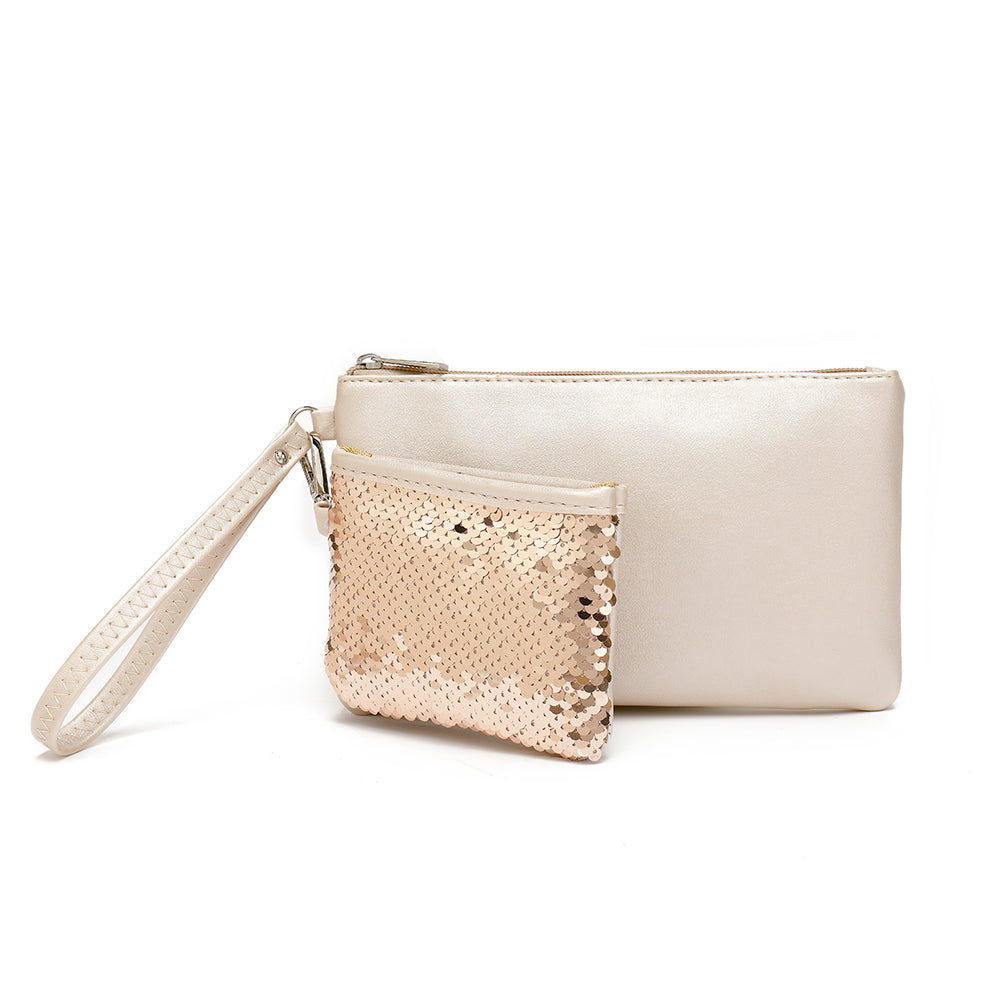 Wristlet With Coin Pouch