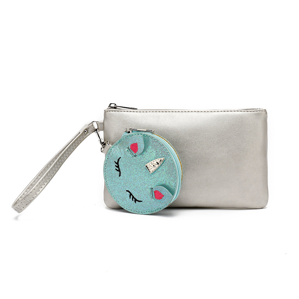 Wristlet With Coin Pouch