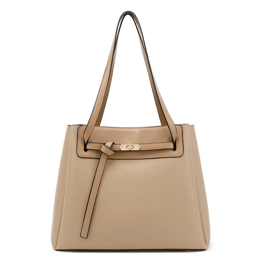 Multi Compartment Belted Tote
