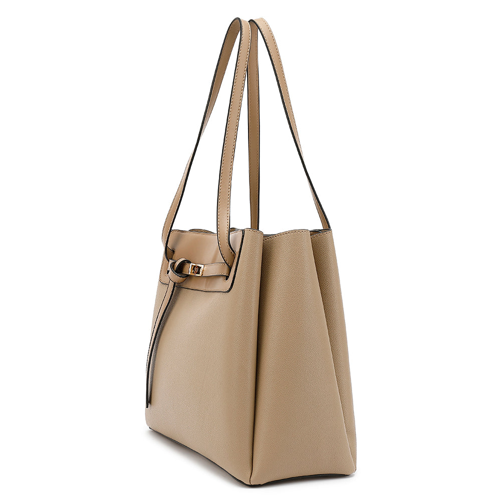 Multi Compartment Belted Tote