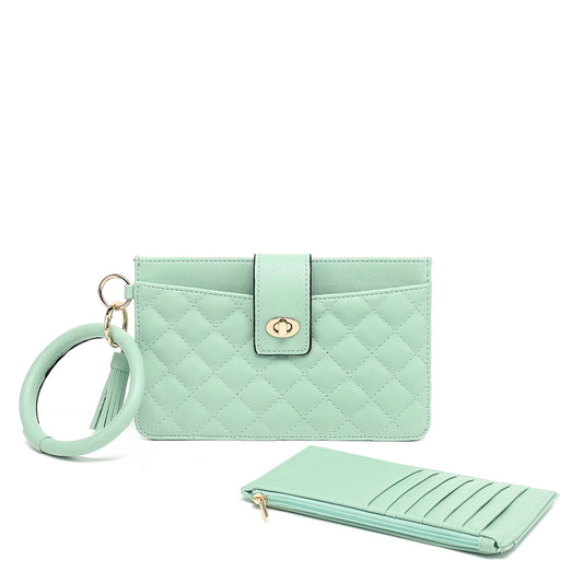 Double Compartment Zip Around Wallet 21609A