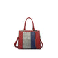 Structured Double Handle Multi-Color Tote